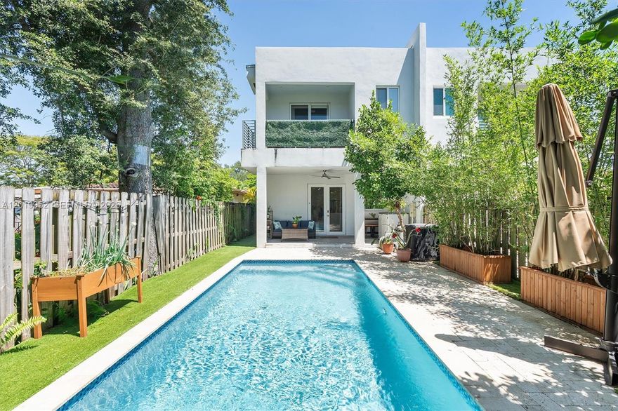 This modern 2019-built home offers 3 bedrooms, 2.5 baths, and a true 2,210 sq ft of air-conditioned living space — exceeding the tax roll by nearly 50% — all with no HOA, no fees, and no restrictions. Investors and discerning buyers will recognize this translates to lower property taxes and exceptional investment value.
Loaded with upgrades, this Coconut Grove-adjacent gem checks every box: private pool, new pool heater (2024), new AC (2023), 4 walk-in closets, laundry room, quartz countertops, attached garage, and a new bamboo privacy fence for total backyard serenity. The primary suite is a true retreat, complete with a spa-inspired steam shower. Come experience open modern interiors with high ceilings — and discover even more upgrades in person.
A rare assumable mortgage at a competitive rate makes this an exceptional opportunity for investors and serious buyers.
Minutes to Coconut Grove's waterfront dining, CocoWalk, Grove Central, and the Coconut Grove metro station. Close to Coral Gables and a short drive to Brickell and top-rated schools.