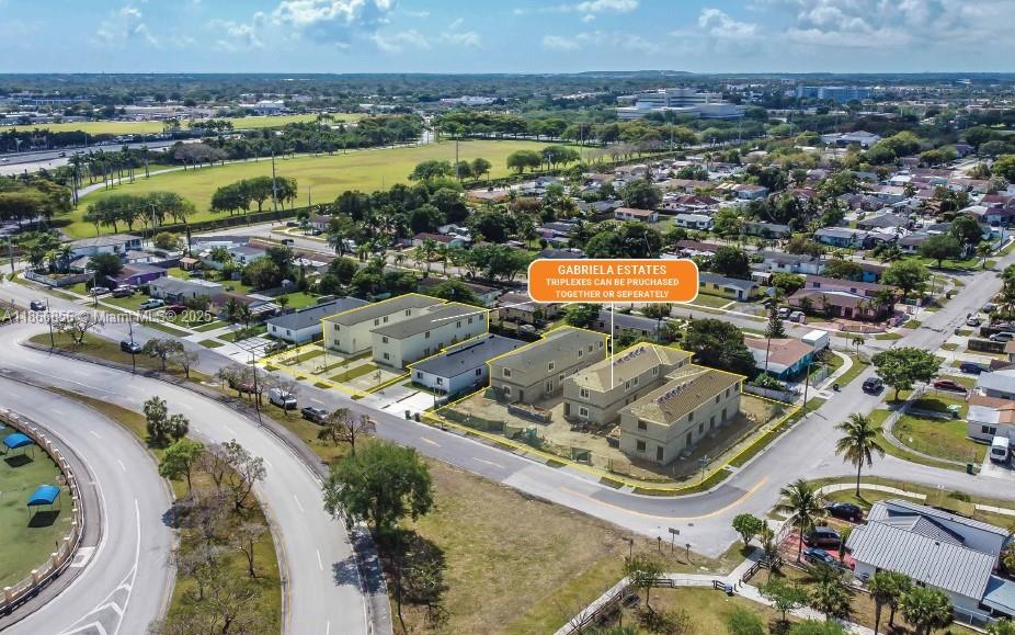 Come find the newly built Gabriela Estates located near Cutler Bay with easy access to the Florida Turnpike and US-1. Gabriela Estates consists of 5 triplexes (15 units) with 100% 3, 3-Bed/2.5-Bath units. Each unit comes with 2 parking spaces. Units have modern kitchens with quartz countertops and stainless steel appliances. Every unit has a washer/dryer, central air, fire sprinkler system for safety, and a private yard. Every unit is individually metered for water. Tile floors throughout the first level and luxury vinyl plank floors throughout the stairs and second levels. NO HOA fees or CDD fees. The triplexes can be purchased together or separately.