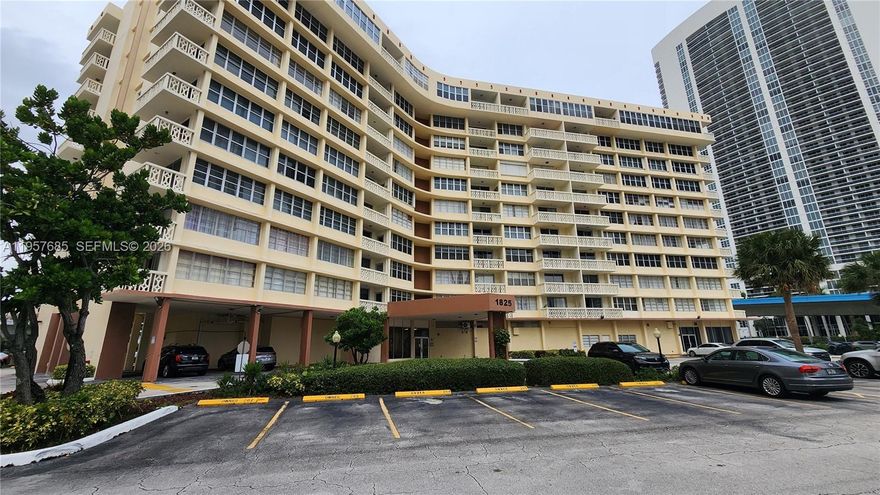 Stunning remodeled corner 2BR/2BA in prime Hallandale Beach! Across the street from the ocean and near the famous Hollywood Beach Broadwalk. Features a new open kitchen with quartz countertops & stainless-steel appliances, spacious light-filled living area, tile floors throughout, new A/C, large walk-in closet + utility storage. Turnkey—move right in! Secured building with Intracoastal-front pool, updated gym, and community amenities. One assigned parking space. Shopping, dining, and entertainment all close by. All assessments paid by seller!