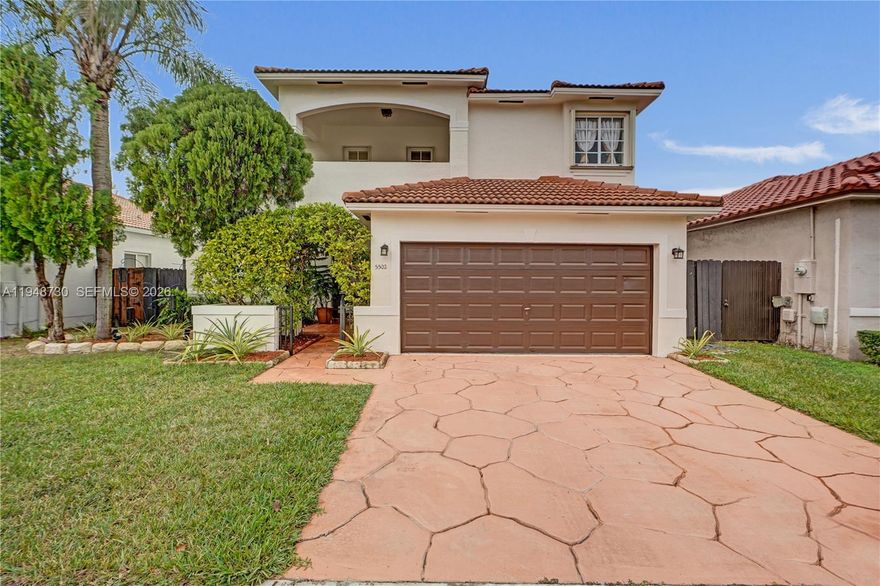 Freshly painted two-story home located in the Pelican Cove community of West Kendall. This property offers 3 bedrooms, 2.5 baths, generous closet space, and a functional layout with main living areas on the first floor and bedrooms upstairs. A balcony extends from one of the secondary suites, providing an additional outdoor area.
The backyard includes two gazebos, mature landscaping, and a producing star-fruit tree, offering a versatile outdoor space suitable for relaxation or gatherings.
Pelican Cove is known for its low HOA fees and convenient access to area amenities. The property is located near top-rated schools, BJ’s Wholesale Club, local cafes, parks, shopping centers, and a wide selection of restaurants reflecting the diverse dining options available throughout Kendall.
This home provides a solid foundation for future updates and personalization.