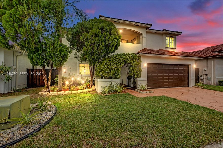 Easy to show! Don’t miss this beautifully maintained two-story home in the highly desirable Pelican Cove community in West Kendall. The home features a freshly painted exterior, Stylish Front Door and a bright, welcoming layout that makes it perfect for comfortable everyday living.
Private backyard oasis with two gazebos, and a fenced yard, ideal for gardening, relaxing or entertaining. 
Inside, the home offers 3 bedrooms and 2.5 baths. You’ll also appreciate ample closets, balcony, outdoor lighting. The spacious kitchen and main-level living areas provide great flow for gatherings.
Located in one of Miami’s most convenient and established areas, you’re close to top schools, parks, shopping, dining, and major roads. This quiet, well-kept community offers low HOA fees and a true neighborhood feel.