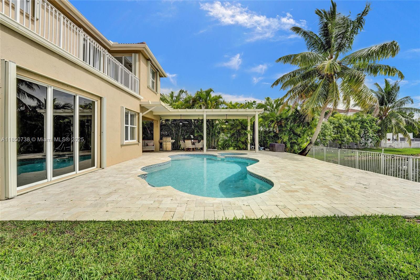*LARGEST WATERFRONT POOL HOME OASIS with $100K in upgrades* Enjoy luxury living in Vizcaya's gated community with low HOA! BEAUTIFUL 5 BEDROOM + OFFICE + LOFT w/ 3FULL BATHS & 3CAR GARAGE. A perfect blend of 3,200+ sqft of living space combined with 1,300 sqft of outdoor entertaining space! Stress-free with all new plumbing! Great layout w/ one bedroom & full bath downstairs. Make your way upstairs to a cozy loft that can be a multi-functional area. Double doors lead into the master suite retreat w/ office, large walk-in closet & private balcony. Enjoy amazing sunrise & sunset views on the lake. Unwind in your own tropical paradise setting w/ a newly remodeled pool, spa, modern travertine pavers & large covered pergola enhanced w/ outdoor ambient lighting. Fenced yard. Prof pics coming.