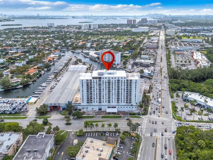 Great for investors, you can rent immediately! Brand NEW A/C unit with new ductwork done to follow building new code policy, over $10,000 dollar investment. Specious unit, 1 bedroom, 1.5 bathroom, title throughout, walking closet, centrally located in North Miami, close to FIU, Johnson & Wales, Nova & Barry University.  Walking distance to Starbucks, and walking path. Minutes from Aventura Mall & Bal Harbour. Building has 24 hours security, storage unit, 1 covered parking spot and plenty of guess parking, gym, community pool, laundry facilities on each floor. The building is under comprehensive renovation, including concrete restoration, pool, parking upgrades, installation of brand new elevators, and so much more.