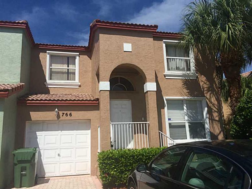 Super waterfront  2 bedroom, 2.5 bath end/corner unit town home in great Towngate community. 3rd bedroom was converted to large loft. Great end unit on lake with no side neighbor. Tile throughout. 1 car garage with driveway parking for 2. Walk to Silver P alms Elementary, City Park with pool, tennis program, ball fields and playground. Close to shopping, dining and to I-75 for easy commute in every direction.