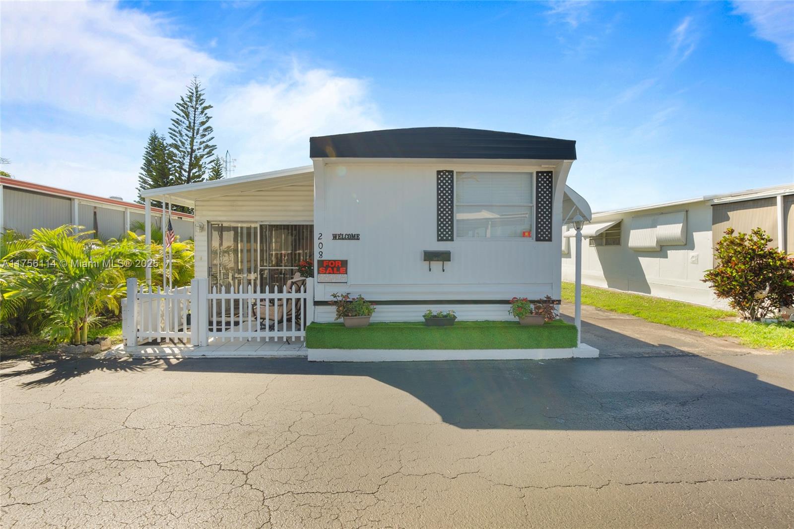 A beautifully remodeled 2-bed, 1-bath mobile home, move-in ready and fully furnished! This charming home features modern updates, including new flooring, fresh paint, and stylish finishes throughout. The open-concept living space is cozy and inviting, with a well-equipped kitchen and comfortable furnishings. Both bedrooms offer ample space, and the updated bathroom boasts contemporary touches. Enjoy the convenience of included appliances and tasteful décor. Located in a quiet community with easy access to shopping and amenities. Don’t miss this turnkey opportunity!