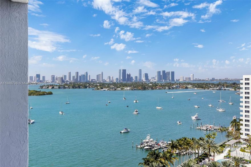 Soak in stunning Biscayne Bay views from this fully renovated one-bedroom at the renowned The Waverly at South Beach. Thoughtfully designed, it boasts sleek granite countertops, a stylish brand new kitchen island, an upgraded shower, and a laundry room with a full-size washer and dryer, this home blends elegance with modern convenience. Nestled on vibrant West Avenue, you're just steps from Whole Foods, Trader Joe's, dining hotspots, and Lincoln Road, with the beach only a short stroll away. Live the ultimate Miami Beach lifestyle! Building amenities include a fully equipped gym, a tennis court, a bayfront pool, a beach volleyball court, and designated BBQ areas. Zen garden on the 4th floor.