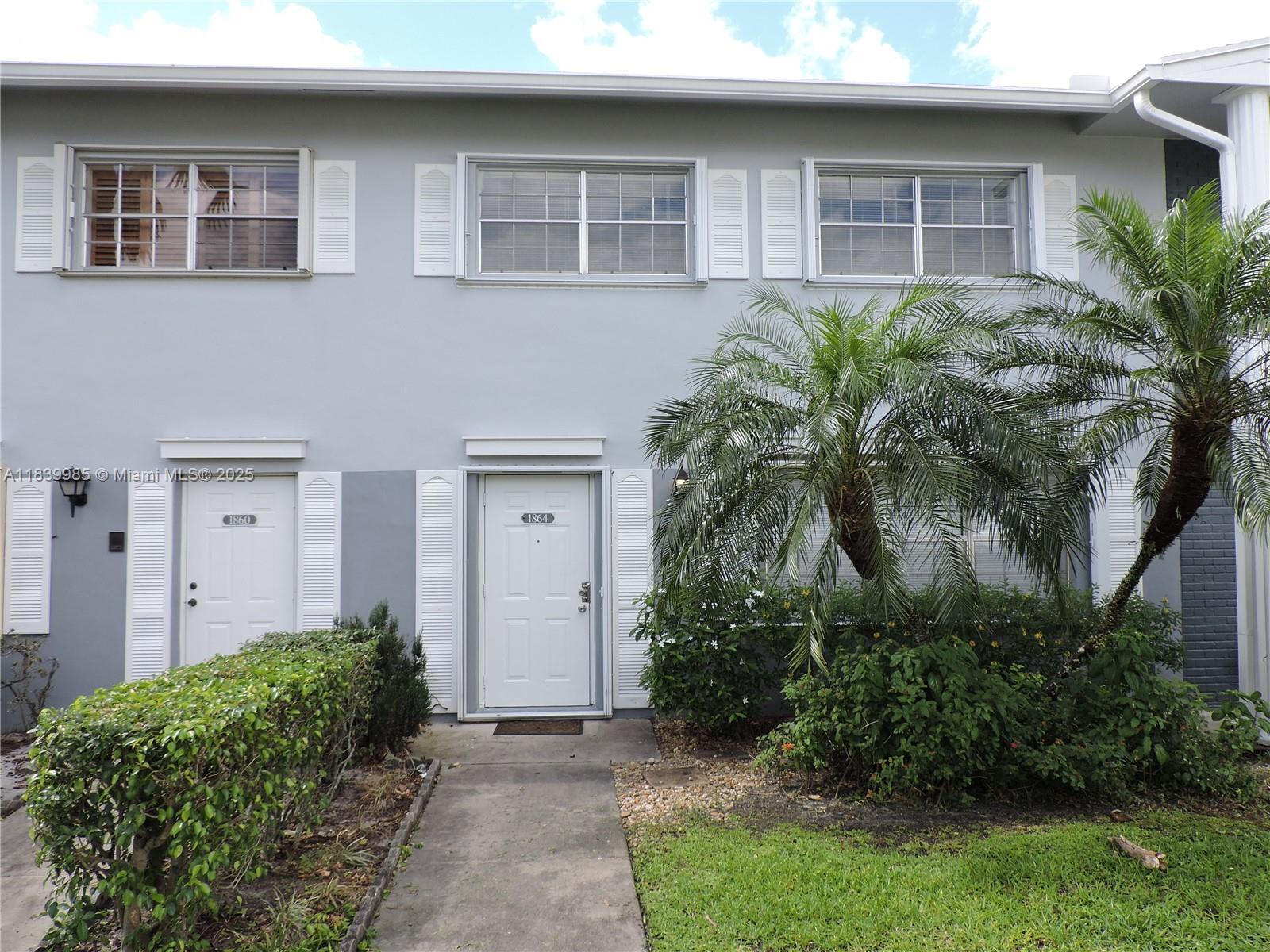 Beautiful unit for rent in excellent neighborhood. Upgraded with porcelain floors, new carpet upstairs, granite counter tops, stainless steel appliances, hurricane shutters, nice size yard. Close to major highways, shopping centers, places of worship, A rated schools, and more.