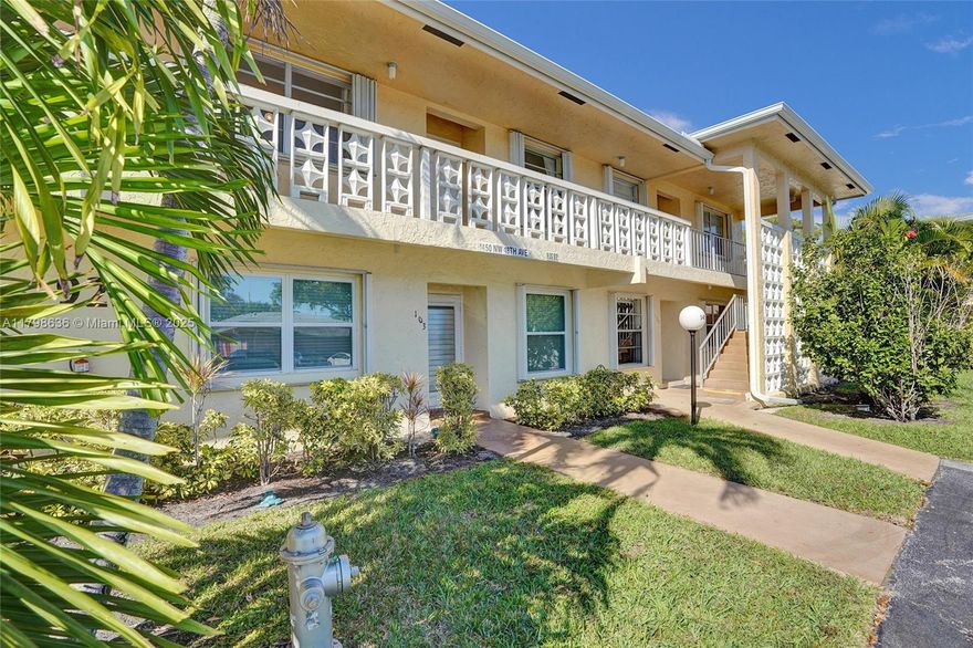 Welcome to this inviting 2-bed, 2-bath condo in the highly sought-after 55+ community of Pines of Delray North. Located on the 2nd floor with a serene lake view, this unit features a split floor plan, en-suite bathrooms for both bedrooms, and an in-unit washer and dryer. With only 8 units in the building, enjoy low maintenance and quiet living. The $587 monthly HOA fee includes cable, internet, water, and access to a fitness center, pool, tennis courts, and a clubhouse. The gated community provides 24/7 guard security, ensuring safety. Conveniently located near Atlantic Ave, Delray Beach, shopping, dining, and parks. The community is pet-friendly (emotional support or service animals only). No credit score minimum requirement.