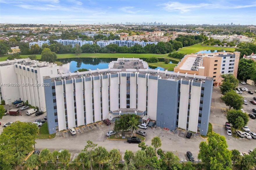 Beautiful 2-bedroom, 2-bathroom condo on the 1st floor in the Gulf View Club Fontainebleau Park! This charming unit features: ceramic tile floors, spacious rooms & open balcony. The condominium was just painted! Gated Community with elevator access, secured lobby, pool, and plenty of guest parking. Centrally located near Miami International Airport, major highways, restaurants, and shopping.