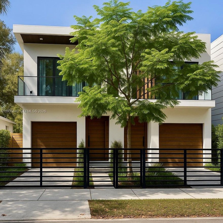 PRIME DUPLEX-ZONED DEVELOPMENT OPPORTUNITY – NE MIAMI. The picture is of the structure is an artist’s rendering of what could be built on the property. Mostly sold for land value, 7500 sq ft lot.  Small structure in place could be salvaged for walls or infrastructure.
Exceptional investment opportunity in a highly desirable Northeast Miami neighborhood, just four blocks from Biscayne Blvd and minutes from Sans Souci Estates, Keystone Point & Marina. Centrally located near Bal Harbour Shops, beaches, Whole Foods, Publix, pharmacies, restaurants, cafés, gyms, and everyday conveniences, this property offers both immediate value and long-term upside.
The 7,500 SF lot is zoned for duplex development, ideal for a build-to-rent, or build-to-sell strategy, with ample space for outdoor living areas such as Patios, Pergolas, Outdoor Kitchens, Pools, and on-site Parking. A rare opportunity in an area with limited available land and strong rental demand.
As an added value, the property has an existing 2-bedroom / 1-bath vintage residence at the front of the lot which, with few upgrades, could generate holding income during the planning and permitting process, offering flexibility and cash flow while redevelopment plans move forward.
**Need help visualizing the possibilities? CONCEPTUAL DESIGN ASSISTANCE is available to qualified buyers**