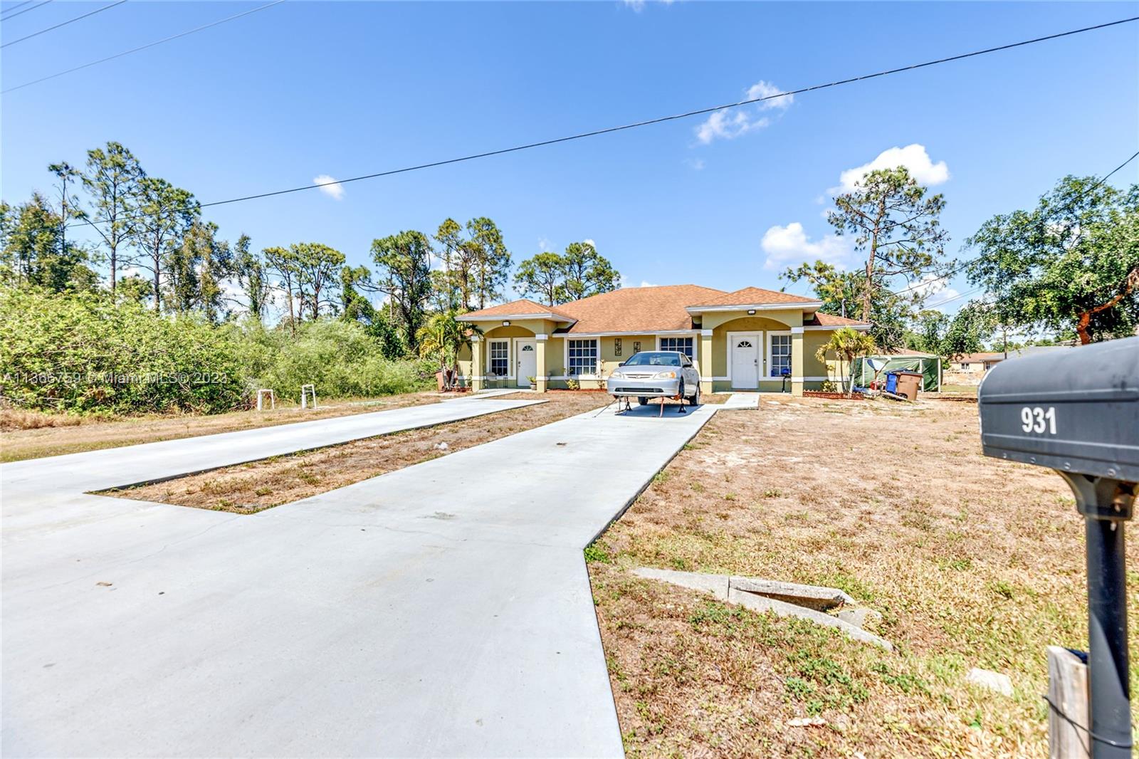 Beautiful Duplex with stainless steel Refrigerators and Dishwashers, tile floors, one of the units has a 3 year old A/C. Each , total living area of property is 2,268 each unit is 3 beds 2 baths. Both Units are rented until 07/2023. One Tenant is currently paying $1,500/month and the other one is paying $1,000/month. The Duplex is Centrally Located in Lehigh Acres right next to the 82 SR in Close Proximity to Shopping and Dining, less than 10 minutes from The Club at Westminster, and has Ample Parking in the Driveway. Zoned for Multi-Family/less than 10 units. Don't miss this Opportunity to Own a Piece of Real Estate that Generates Income. Schedule a Showing today!