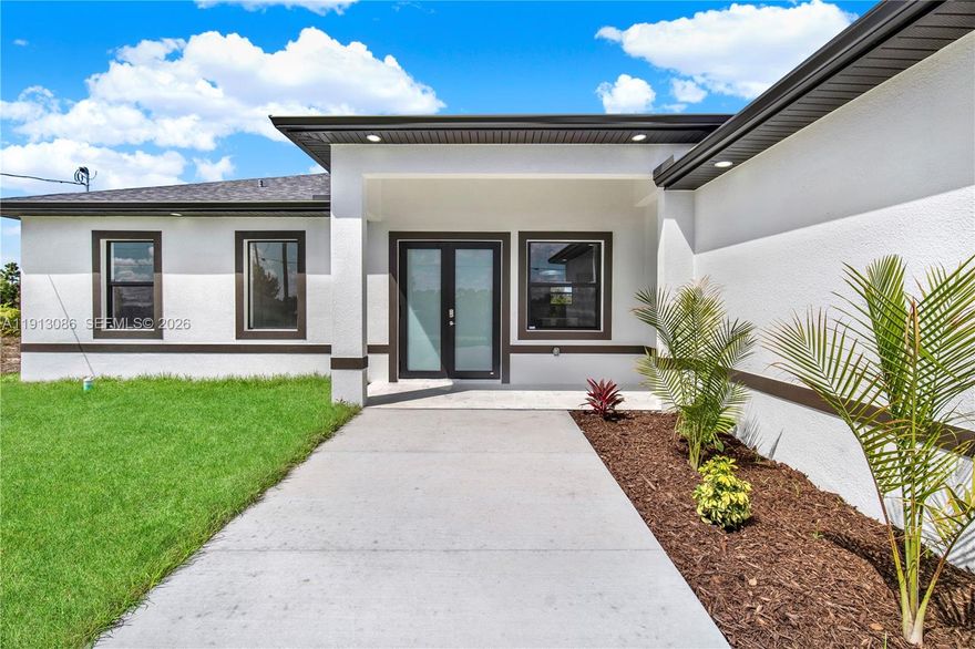 Fantastic custom-made home. The property right next to it at 916 Manresa Ave S is also for sale (in case you're looking for 2 houses right next to each other, you've found them!).  There’s nothing “builder grade” about this house. It has impact windows and doors, full irrigation system, & upgraded finishes throughout.  This home is set apart from the basic new builds you’ll see nearby. Open-concept design flows easily from the kitchen to the living space, while the split-bedroom layout ensures comfort and privacy. NO ASSOCIATION - NO CDD! The location is just as appealing - plus convenient access to shopping, dining, and medical services.