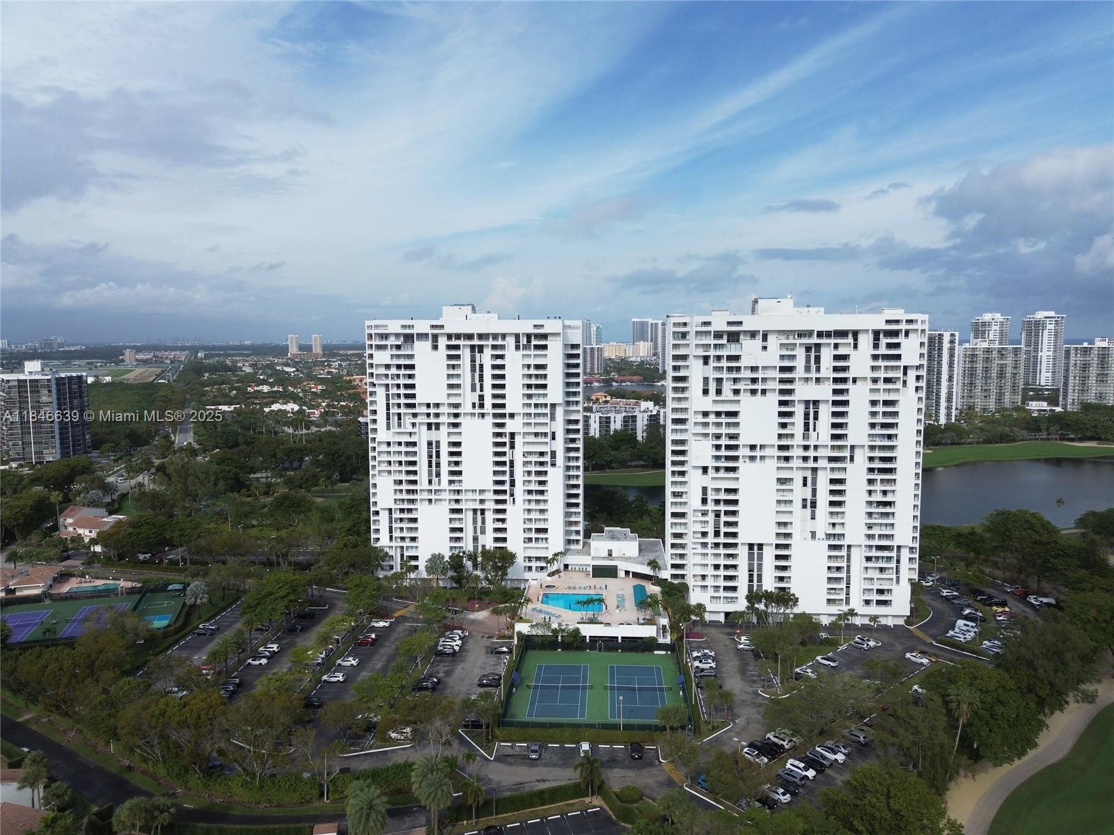 Spacious 3BR/3BA unit at DELVISTA Towers, Unit 517. Enjoy tranquil garden and pool views from your private terrace. This bright and airy lower-floor unit features an updated kitchen, ample storage, and a split-bedroom layout. Fully furnished. Resort-Style amenities include pool, gym, tennis court, library, recreation room, and 24-hour security. Located in the heart of Aventura, close to shopping, dining, and the beach.