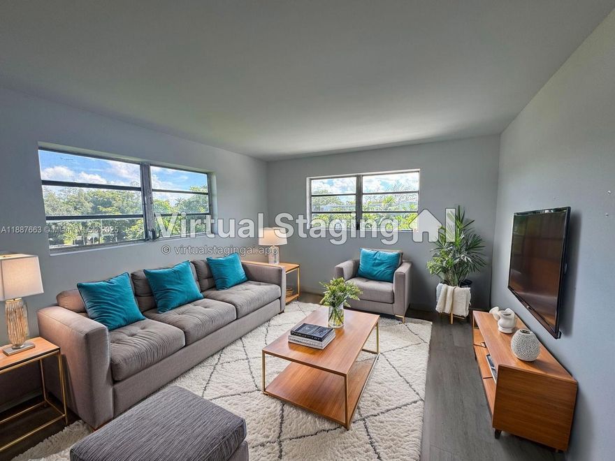 Charming 2-bedroom, 1-bath apartment This apartment offers a modern, spacious, and inviting atmosphere. Central Air conditioning maintains an ideal temperature year-round, while elegant flooring adds a touch of sophistication to every space. A beautifully equipped kitchen and update flooring. - Upgraded countertops - Corner unit with lots of natural light - Modern details throughout - On-site laundry and elevator. Take the first step toward your new home. Move in with just First and Security, Rapid Approval!