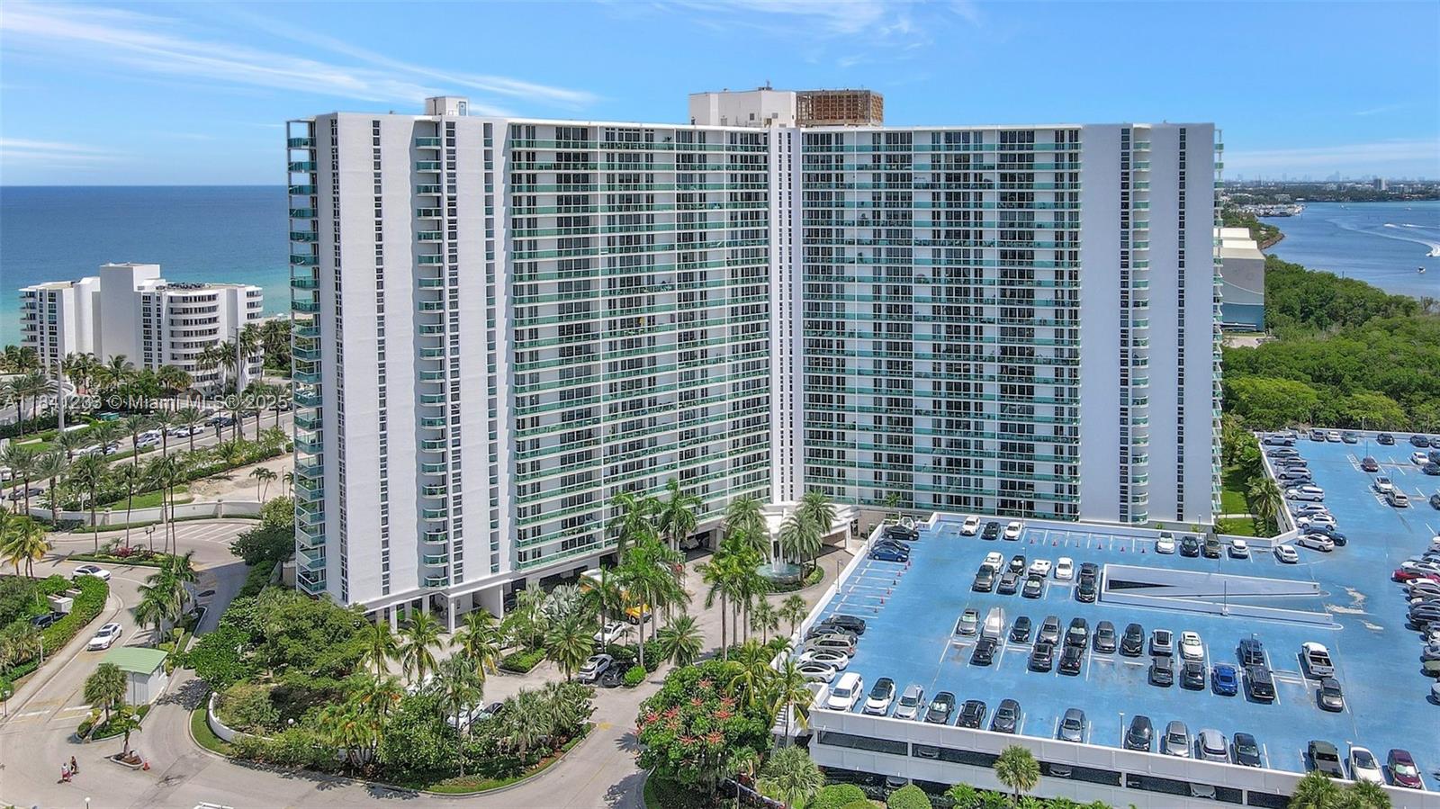 Spacious and bright 1 bed & 1.5 bath condo with breathtaking water views, just steps from the beach. Open floor plan living spaces, wraparound balcony. Beautifully renovated building, offers top-tier amenities, including a stunning lobby, gym, pool, tennis court, and 24/7 security. Enjoy the convenience of valet parking and more. HOA covers cable, WiFi, A/C, and hot water. Prime location walkable distance to the beach. Just minutes from Aventura Mall, Sunny Isles Shops and restaurants. Unit can be rented immediately.
