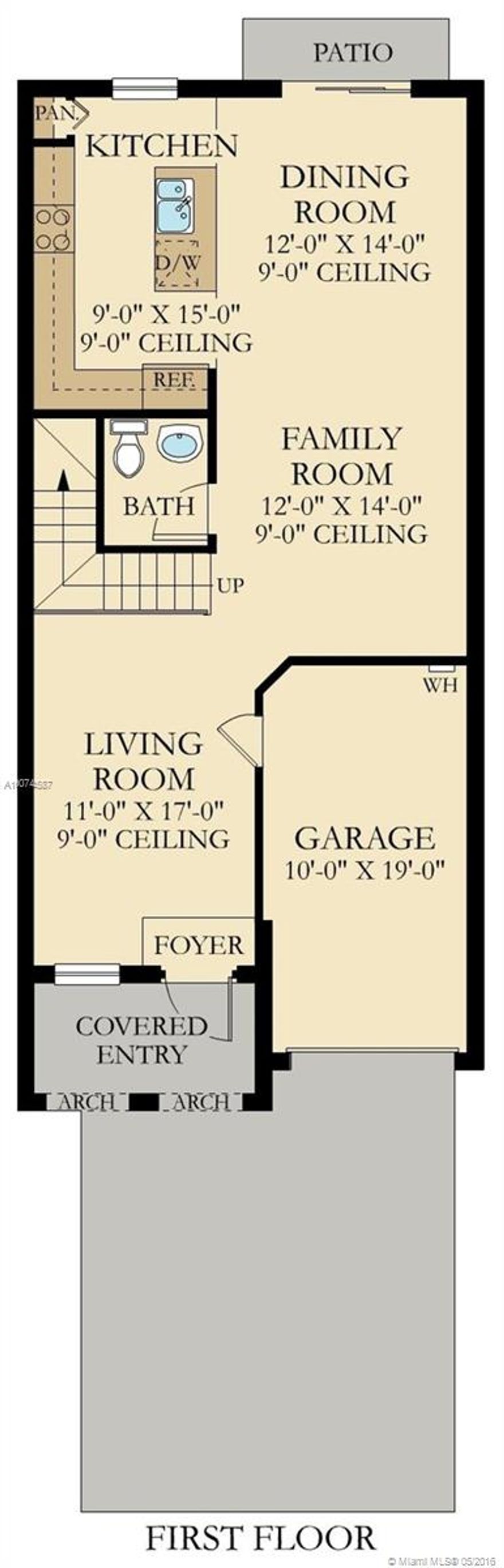 FANTASTIC TOWNHOUSE!! BE THE FIRST MOVING INTO THIS 3 BEDROOMS / 2.5 BATHROOM PROPERTY, TILE FLOORING ON THE FIRST AND SECOND LEVEL. NEW STAINLESS STEEL APPLIANCES, WASHER AND DRYER. PRIVATE PATIO.