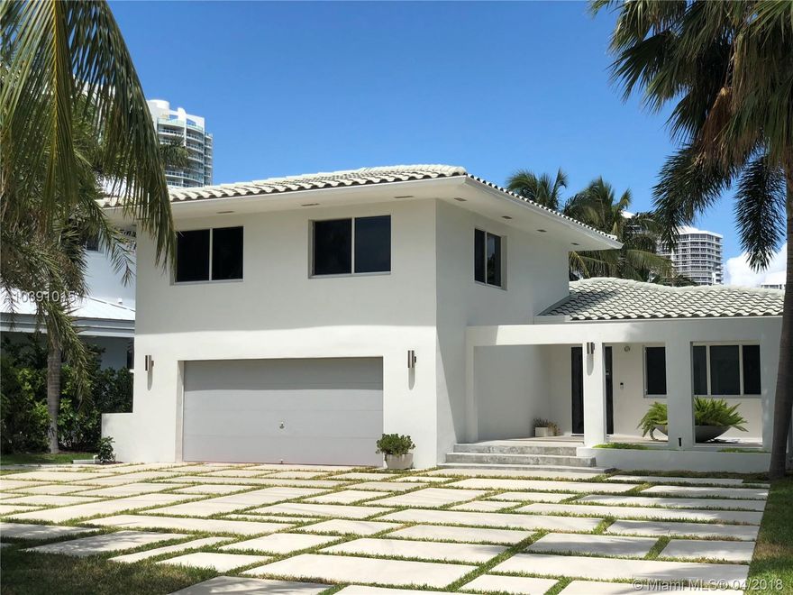 Amazing Opportunity to capture the lowest priced waterfront (by $500,000) in Golden Beach today. This is a waterfront lot measuring 10,475 square feet with 45 linear feet of water front. This 1956 house measures 3,127 Adjusted square feet and 3,711 Actual sq feet. The kitchen has just been renovated and the house is waiting for the new owner to bring their own design and passion. The property can be added to increase the square footage as well. Full 2 Car Garage, Temperature Controlled Wine Room, full dock. Enjoy Private Pavilion with Tennis Courts, Yearly Events and more!