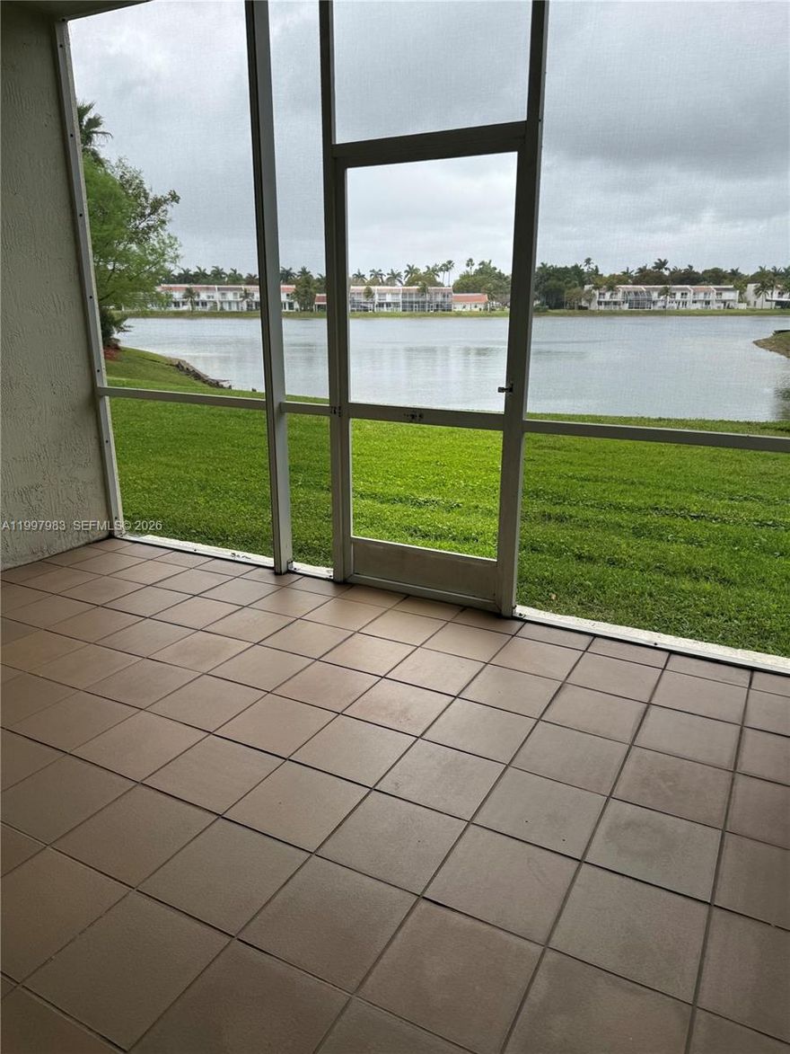 welcome to the one and only lifestyle of DORAL ISLES, to this spacious 1710 sq ft apartment, featuring a screened terrace with the serene lake view! perfect for a relaxing evening. Master bedroom with a huge master bath and two other bedrooms and other bath, fully equipped kitchen.  Residents enjoy access to the resort-style club house amenities including restaurant, pools, fitness center, tennis court, basketball and soccer field. Convenient located near top rated schools, shopping, dining and major highways.   Don't miss this opportunity to live this paradise style of living.  for showing instructions call owner 305-903 2412 
Also washer and drier included