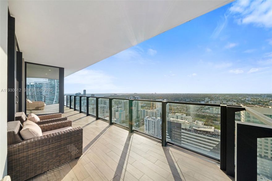 Presenting this unique & rarely available high floor corner three-bedroom, three and a half bathroom residence in Reach at Brickell City Centre. The unit features a versatile living space with natural light filling the entire unit throughout the day, creating an expansive, practical layout that comfortably hosts guests. Customized lighting fixtures in each room, including all bedrooms, while floor-to-ceiling windows are fitted with electric blinds in all rooms! OVERSIZED Wraparound balcony, which not all units possess, &  with breathtaking sunset views and vistas of Biscayne Bay to the south, this is the perfect unit to host sunset soirées. Meticulous details are evident, including bespoke custom wallpaper throughout the unit, built-in closets, bathrooms with additional storage, and solid-wood doors with bespoke hardware. Ideally situated on top of Brickell City Centre, this residence offers immediate proximity to premier shopping, renowned dining establishments, and Miami’s most vibrant entertainment venues. Schedule a showing NOW! Great for an investor or end-user. NATUZZI FURNISHINGS NEGOTIABLE FOR SALE. PRICED TO SELL!