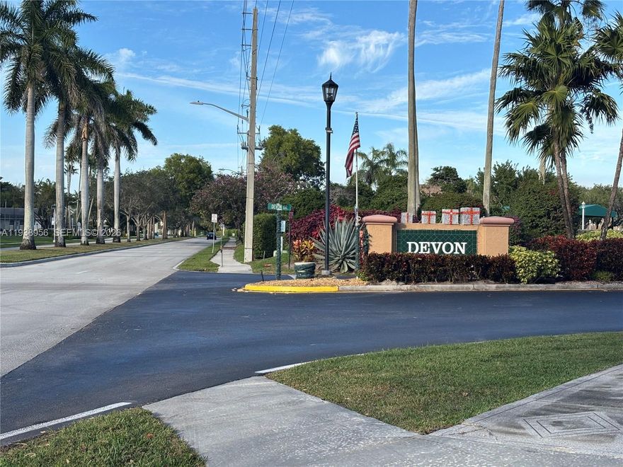 This is a lovely 2/2 waterfront Condo on the 1st floor in Devon at Kings Point, a great senior community. Unit is clean, airy, bright and freshly painted, all tiled, including screened patio with roll down shutters for security. Split bedrooms, the primary having ensuite bathroom and large walk-in closet.  Kitchen has breakfast area with window as well as a snack counter at large pass-thru to dining area. Hurricane impact windows installed. Laundry room inside the unit has full size washer & dryer and additional storage. This condo is next to the corner unit. Assigned parking directly in front of unit. Devon is a quiet community close to the Sawgrass Expressway and is conveniently located to Sawgrass and Coral Square malls and shopping, restaurants and more. The HOA for Devon includes water, pool, cable, internet, roof, building insurance, gate security, outside maintenance & trash removal. Have no car? Schedule your courtesy ride in the air-conditioned shuttle bus! Kings Point is well known for its fabulous Palace Theater with over 1000 seats, and resort style amenities that include meeting rooms, business center, gym, heated pools, tennis courts, billiard, pickle ball and much more.  Additional photos to be uploaded