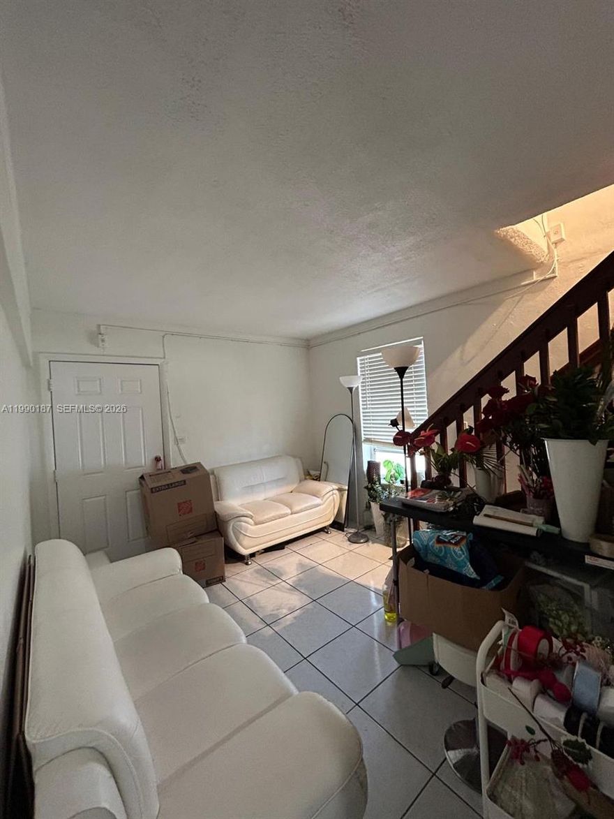2 Bd, 1 1/2 Bth in Miami. Two story condo located close to downtown, Calle 8, shopping, schools and major roads and highways. Tile floors throughout the entire apartment. New air conditioning. Ceiling fan in each room. First floor has the kitchen, dining room, living room, and a half bathroom. The second floor has two bedrooms and a full bathroom. Washer and dryer are available in the building in the first floor. Requirements to move in: 1st, last and security, credit score over 625, monthly income of 3 times rent amount, paystubs from the last 3 months, 3 months of bank statements. Available April 24th 2026
$95 processing fee payable to Professional Realty Services, LLC at time of move in.