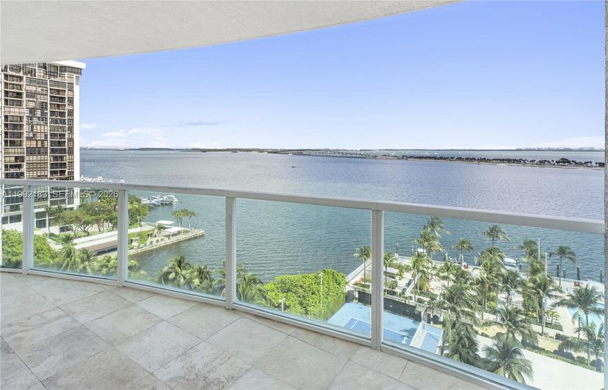 This stunning 2-bedroom, 2-bath residence features floor-to-ceiling windows offering spectacular waterfront views of Biscayne Bay, the Miami skyline, and Key Biscayne, complemented by your own private balcony. As you step inside, beautiful new floors flow through bright, open living spaces. The building features a pool, jacuzzi, sauna, tennis court, gym, kids play area, and mini mart, while your unit includes 2 parking spaces and a storage unit. This is Miami living at its finest, where every day feels effortless and every view is unforgettable.