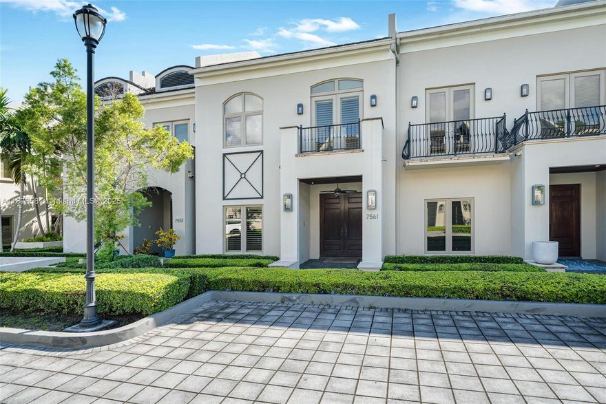 Situated in the gated community of Oak Lane in High Pines, just minutes from South Miami’s shops, dining, and top schools. This elegant townhouse includes a private elevator, a chef’s kitchen with Wolf and Sub-Zero appliances, and a private pool and patio ideal for entertaining. The spacious primary suite offers its own terrace, dual vanities, and Jacuzzi tub. For added convenience, the home also provides expansive basement storage and covered parking for 4 cars.