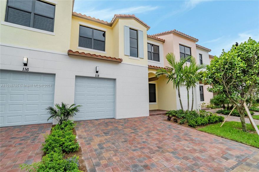 Stunning, like new townhome in West Pembroke Pines. Chapel Grove, is only approximately a 5 year old townhome community in an intimate collection of only 125 remarkably Mediterranean-inspired homes. This 3 bedroom, 3 full bath home features; A large great area, family room, completely upgraded with large tiles, wood cabinetry, granite countertops, top of the line appliances, 1 car garage, laundry, large bedrooms, beautiful and spacious bathrooms and so much more. Truly a dream for any tenant! Close to main highways, available April 1, 2024 and easy to show! Bring all offers.