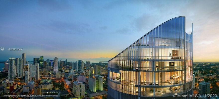 PARAMOUNT Miami Worldcenter, the building with the most amenities in the world. 
This 4 BD + Den / 5 BA, 3,609 sq. ft. unit has an extended 2,980 sq. ft. of private balcony. Amazing views!! Model unit.
Access to 46 different amenities such as 5 pools, spa, outdoor lounge, summer kitchen, game room, state of the art fitness center, boxing studio, basketball court, racquetball, yoga, observatory, jam room and recording studio and much more. Located within Miami Worldcenter, the second largest master planned community in the U.S. Just steps from the Virgin Train Station, Port of MIA, AA Arena and minutes to MIA Airport, Wynwood, Miami Bch.