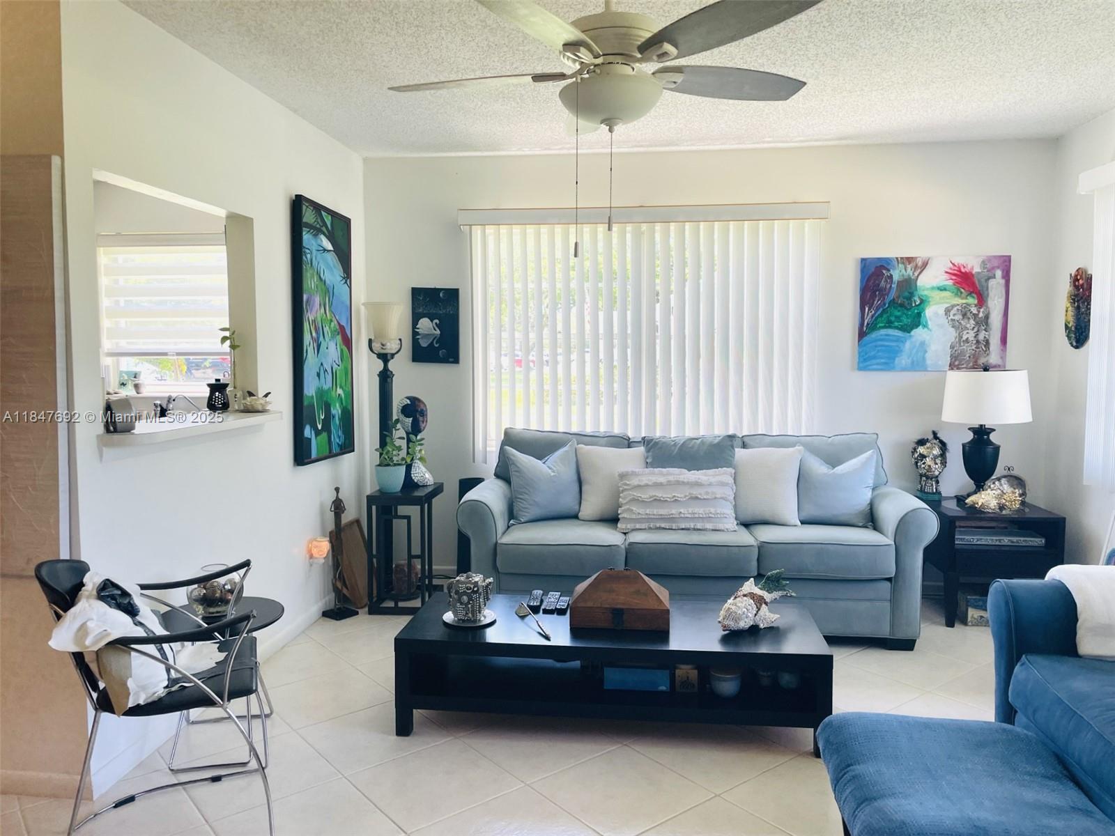 Desirable 1st floor, corner unit in a vibrant resort-style community ! this 1 bedroom, 1 1/2 bathroom, move-in ready property is waiting for you. Stainless steel kitchen appliances, central air conditioning equipment, ceramic tile throughout, kitchen ceiling recessed lighting , a gorgeous right out-front door peaceful canal view surrounded by luscious tree and green area are just a few things that will make you say yes to the property! The community amenities are countless, and the location of this property is near to everything you need to go to, even to the beach ! There are only 24 units in this bldg. Low maintenance fee, no special assessments. Rentable building. 12 mo. waiting period to rent. Furniture is negotiable. Contact me to schedule a private tour.