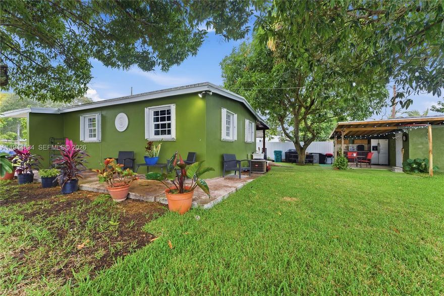 La Premiere Realty is pleased to introduce this beautifully fully remodeled and move-in ready 2-bedroom, 1-bath residence in the heart of Miami Gardens.
This charming home sits on a desirable corner lot, offering added privacy and curb appeal. Inside, you’ll find brand-new floors throughout, creating a fresh, modern feel that makes this home truly turnkey. The bright and inviting layout flows seamlessly into a generous outdoor patio, perfect for entertaining, relaxing, or enjoying South Florida living year-round.
The property is enhanced by three mature mango trees, providing natural shade and a tropical atmosphere. For added convenience, the home includes a washer and dryer, making everyday living effortless.
Ideally located just 10 minutes from I-95 and approximately 25 minutes from Sunny Isles Beach, this home offers easy access to major highways, shopping, dining, and world-class beaches.
Whether you’re a first-time buyer or looking for a great investment, this is a fantastic opportunity. Don’t miss out on this amazing chance to own a beautifully updated home in a prime Miami Gardens location.