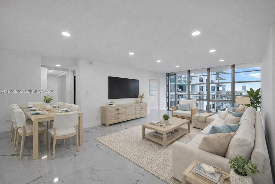 Waterfront living meets modern luxury at 301 174th St, Unit 820, located in the heart of Sunny Isles Beach, Florida. This desirable west-facing condo offers stunning Intracoastal and city views, filling the residence with natural light and spectacular sunset vistas.
Thoughtfully upgraded throughout, this move-in-ready home features a fully renovated kitchen with modern cabinetry, sleek countertops, contemporary finishes, and updated appliances—ideal for both entertaining and everyday living. Upgraded flooring enhances durability and creates a clean, cohesive design, while modern lighting upgrades elevate the modern layout and provide a bright, inviting atmosphere.
Perfectly positioned a stones throw from the ocean and sandy beaches, this residence offers effortless access to waterfront parks, luxury shopping, and top-rated dining. Known as the “Florida Riviera,” Sunny Isles Beach is celebrated for its luxury high-rise condos, international lifestyle, and convenient proximity to Bal Harbour, Aventura, and Miami Beach.
Whether you’re seeking a primary residence or vacation home, this upgraded Sunny Isles Beach waterfront condo delivers exceptional views, modern finishes, and an unbeatable coastal location. Monthly maintenance includes parking, cable, and roof assessment, making this an outstanding opportunity in Miami real estate.