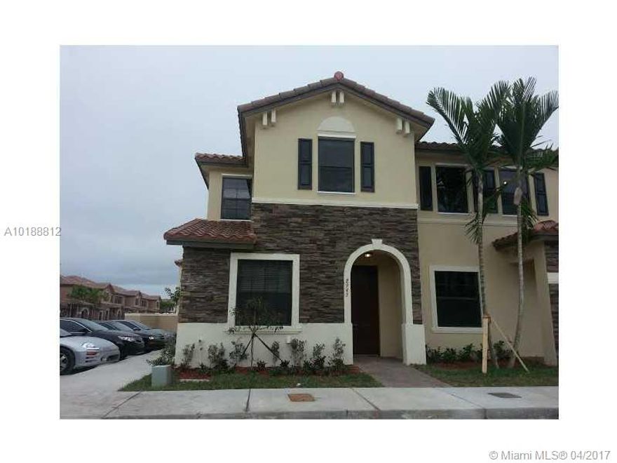 BEAUTIFUL NEW CORNER TOWNHOME  IN  WEST HIALEAH. IN  "ARAGON " A GATED COMMUNITY. PROPERTY FEATURES 3 BEDROOMS AND 2.5 BATHROOMS, TILE FLOOR DOWNSTAIRS AND CARPET UPSTAIRS, STAINLESS STEEL APPLIANCES, WASHER AND DRYER INSIDE THE UNIT, PAVED PATIO, EXCELLENT LOCATION, CONVENIENT ACCESS TO TURNPIKE, I-75 AND PALMETTO EXPRESSWAY, SHOPPING AND SCHOOLS. 
COMMUNITY FEATURES A RESORT-STYLE CLUBHOUSE WITH GAME ROOM, FITNESS CENTER,  POOL  AND A BIG ROOM TO ENTERTAIN GUESTS.