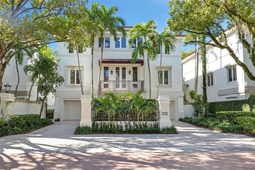 Live in one of Coconut Grove's most sought after community "Bayshore Villas", a private enclave of 25 residents. This 3-story villa has over 5,600 Sq.Ft. & has been beautifully renovated. Special features include brand new custom Mia Cucina kitchen w/ top tier appliances, Sub-Zero 36" refrigerator, Sub-Zero 36" freezer w/ Wolf kitchen appliances & gorgeous quartzite countertops. Prime grade French oak floors on lvl 2&3, & Crema Marfil marble floors on lvl 1. New floorplan, 4 brand new custom bedrooms + Recreational area w/marble & Porcelain floors. 2023 roof, large Kohler generator, elevator, 2-car garage w/ 2 Ev chargers, hurricane windows/electric shutters, spacious outdoor spaces to relax, bbq, or entertaining, comm. pool/spa, 2 tennis courts & dock.