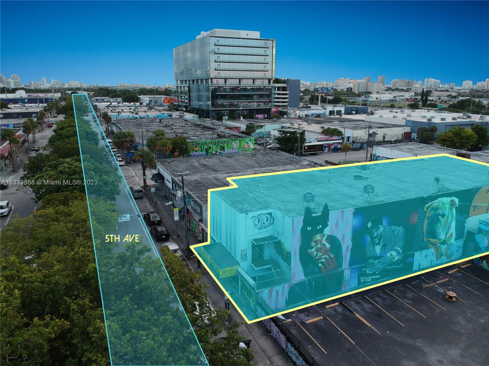 SELLER FINANCING AVAILABLE AT BELOW MARKET RATE (up to 80% LTV, 1st or 2nd position)! Facing 5th ave and in the highly desirable Wynwood, this flex space offers a total of 13,000 sqft equally divided on 2 floors, with the 2nd floor boasting extra high 18 foot ceilings with twin T roof! Massive open space with absolutely no columns through out the space on either floor. Perfect for a gallery, showroom, restaurant, club, retail or hybrid. Both floors are fully air-conditioned with units less than 3 years old. 5th Ave is the future of Wynwood, with the Master Plan approved in 2020, 5th ave is expected to see a massive redesign take place!