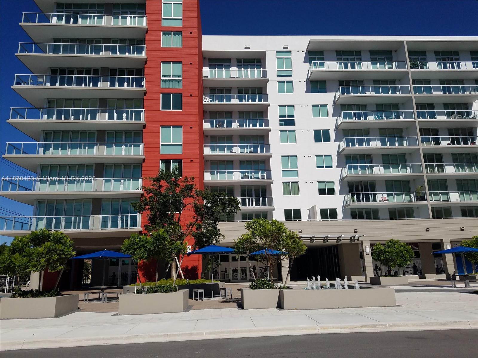 Very nice 1 bedroom,1 bath in desirable Midtown Doral with white porcelain floors, kitchen w/black wood cabinets, quartz countertop, tile backsplash, Bosch stainless steel appliances & subzero refrigerator. Impact window floor to ceiling. Washer and dryer included. Freshly painted. Wonderful location close to restaurants, shopping centers, Publix and major highways. Front desk personal 24 hours and A+ schools. Water, basic TV cable and internet included. Very modern building in the middle of safe and tranquil neighborhood.