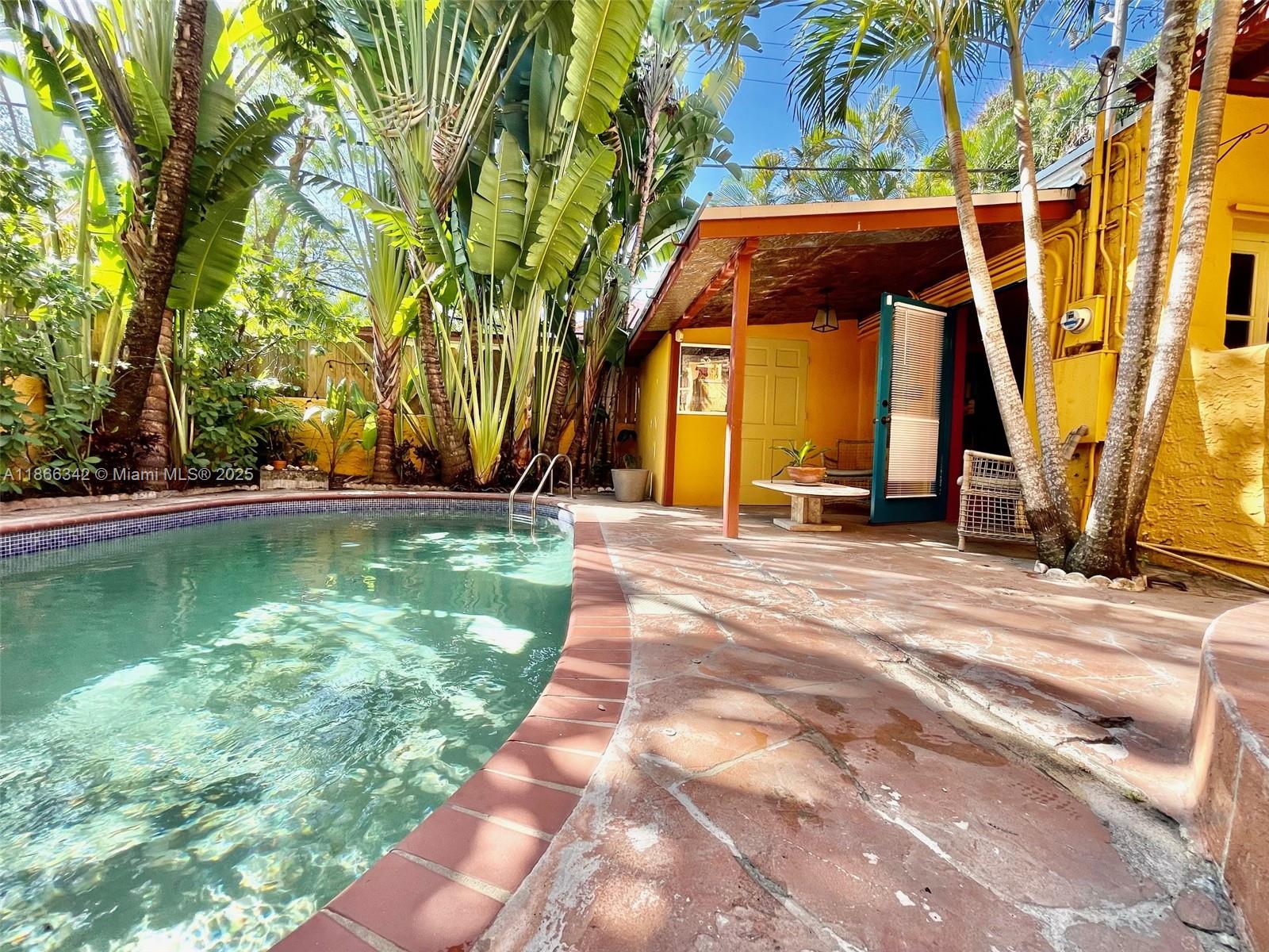 In the heart of Miami’s ultra-stylish Design District, lies a charming oasis, the Villa du Cap St. Sebastian’s Casita. A
Spanish Revival jewel-box surrounded by tropical gardens and a heated pool. The owners, retired ambassadors
and prolific authors, have decorated it with a mixture of contemporary masters and authentic 18th century French
furniture. 3 Bed/2bath in the main house; In additon,1Bed/1bath and kitchenette,in the Guest House (Casita); washer & dryer, Covered outdoor dining room for alfresco dining and additional entertainment spaces in the gardens. Splashing fountains and romantic twinkling lights enchant the premises at dusk. Enjoy the magic day and night!