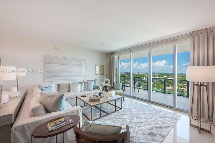 NO ANNUAL LEASES - MIN 2 MONTHS! Fully furnished with exquisite taste! 2 bedrooms + ENCLOSED DEN + 2.5 bathrooms. Amazing views to the island of Key Biscayne. Enjoy the most exclusive building in Key Biscayne and its amenities which include gym, spa, pool, restaurant on site and beach access. AVAILABLE JUNE 8th 2025 UNTIL AUGUST 31st 2025. UNIT IS NOT AVAILABLE FOR THE WINTER SEASON (its already rented for the period of December 27th 2025 - April 30th 2026).