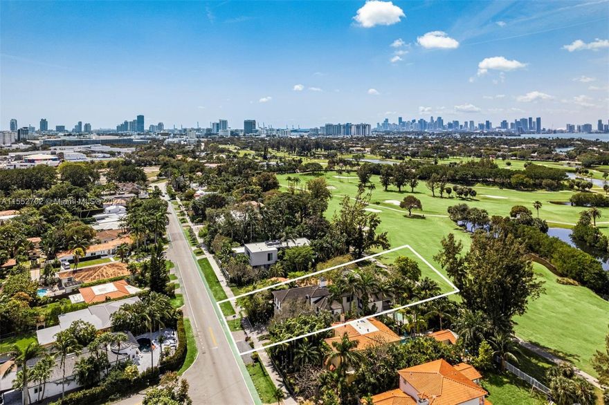 Situated directly on the serene Miami Beach golf course, this two-story family home boasts casual elegance & optimal lifestyle. This upscale 6 bed, 7 full bath home is 5,725 SQFTft on an oversized 9,750SQFT lot. High ceilings, light filled living spaces & custom designer finishes throughout. Entertain in the open kitchen & great room or out on your spacious covered patio overlooking the sparkling heated pool & beautifully manicured golf greens. Expansive principal suite w/boutique style walk-in closet, newly renovated spa-like bathroom & private balcony. Enjoy gracious guest bedrooms situated around an upstairs living/homework area. Add’l features: Chef’s kitchen w/ top of the line appliances, 2 car garage, large laundry & staff quarters. Moments away from top restaurants, shops & beaches!