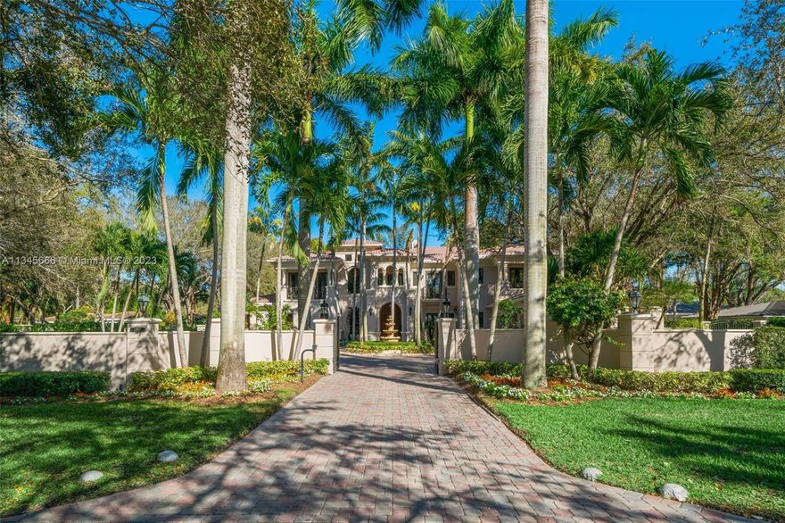 This stunning 6,626 sq ft home with 6 bedrooms, 7 bathrooms and 1 half-bathroom is on a lushly landscaped 47,916 sq ft lot in the desirable Pinecrest community. The grand entrance area features a foyer with soaring ceilings, marble flooring and beautiful natural light. Living areas in the open floor plan include a formal living room and fireplace, formal dining room, gourmet kitchen, and a family room that overlooks the magnificent backyard oasis. The main suite on the ground floor provides a private retreat and a luxurious spa-like bathroom with double vanities. Additional features include an elegant library, large covered terrace, sparkling pool, jacuzzi, playground and a summer kitchen. A unique estate perfect for family fun and​​‌​​​​‌​‌​​​‌‌​​​‌‌‌​​‌​​‌‌​​​​ recreation.