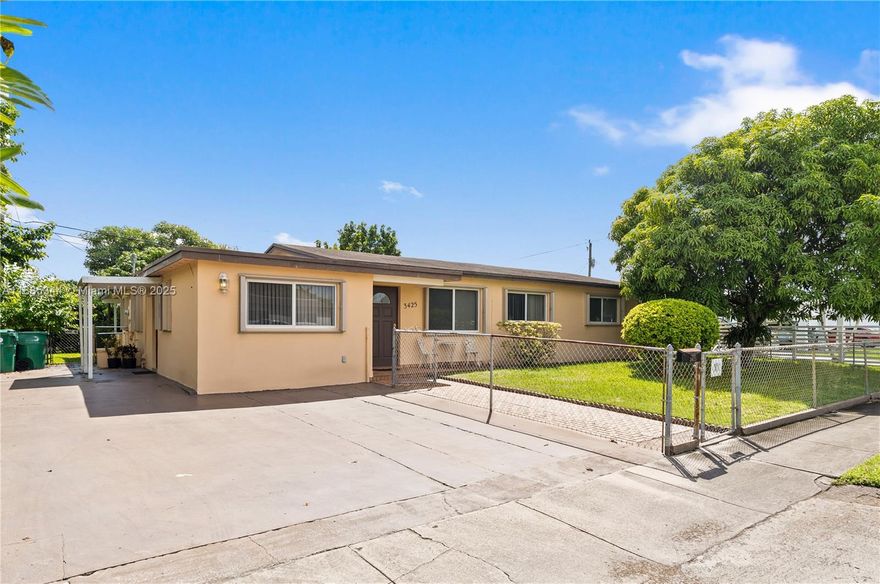 Spacious single-family home on a large lot in Westchester! This 3-bedroom, 2-bathroom home offers a versatile floor plan with a large additional room currently used as a den that could be converted into a 4th bedroom or efficiency for rental income. The roof was replaced in 2012, A/C updated in 2019, and the home features hurricane shutters for peace of mind. Inside, you’ll find generous living and dining areas, a large master bathroom, and plenty of potential to update and make it your own. Outdoors, enjoy a spacious covered terrace perfect for entertaining, a detached storage building, and a fenced yard with room for a pool. The property also offers a long driveway with ample parking. A great opportunity to create your dream home in one of Miami’s most desirable neighborhoods.