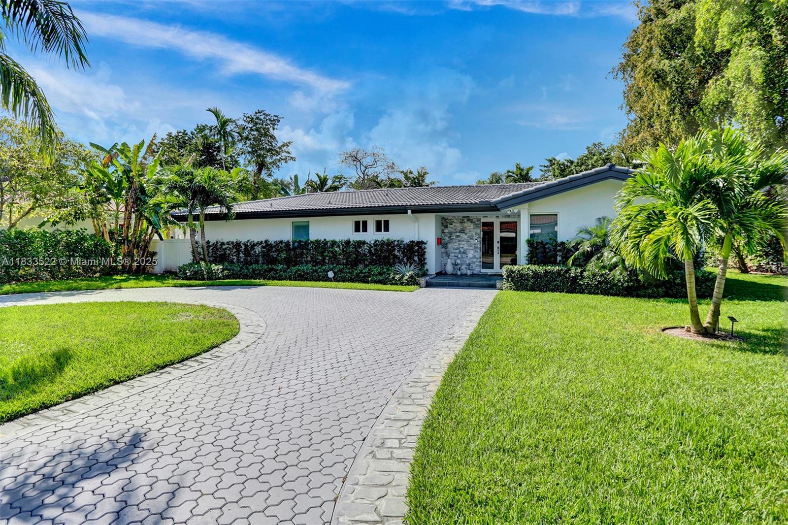 Beautiful 4 bedrooms and 2.5 bathrooms single family home centrally located in Miami Shores. This gorgeous residence features a bright and spacious design providing abundant natural light, appealing white porcelain tile flooring throughout, chef-inspired kitchen is equipped with brand new Bosh appliances, quartz counter tops and custom cabinetry, sleek spa-inspired bathrooms, The open floor plan is ideal for indoor/outdoor living. All bedrooms and living spaces open to the pool and serene patio area with complete privacy.