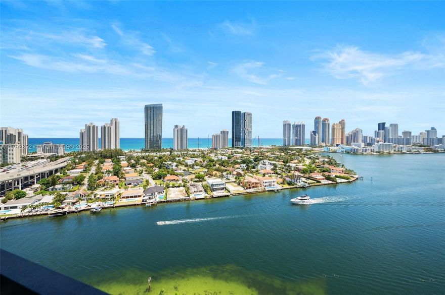 Breathtaking Ocean views, 2 beds/2 baths waterfront condo unit located in the heart of the City of Aventura. A unique view from the balcony bay, pool. intracostal, community pond, tennis/city. Boats and the intercostal are in your hands. Private Gym, Pool, 7 clay tennis courts, and 4 pickleball courts. Washer and Dryer in the unit. One of the best developments in Aventura, 24-hour security, concierge, valet, electric car connection available, a New gym center, and a resort-style pool. Beauty salon, Dry cleaner, A+ schools, and much more. SPECIAL ASSESSMENT PAID IN FULL!