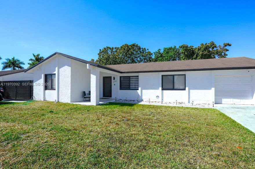 Stunning fully renovated 4-bedroom, 2-bath home located in the highly desirable Southwest Miami area. This modern residence showcases high-end finishes throughout, beautifully remodeled bathrooms, a spacious garage, and brand-new appliances. The home also features natural gas, offering faster cooking, lower utility costs, and greater energy efficiency — a valuable and sought-after upgrade.
Impact windows and doors provide enhanced security, storm protection, noise reduction, and long-term energy savings, giving you true peace of mind.

Situated in a family-friendly neighborhood, the property boasts a large backyard with a brand-new fence, ensuring privacy and added security — perfect for entertaining, children, or pets. The outdoor space offers endless possibilities for gatherings, a future pool, or creating your own private oasis.

An excellent opportunity for both homeowners and investors. Located in a strong rental market with outstanding potential for short-term or long-term income, this property is ideal for those looking to generate cash flow or expand their real estate portfolio.

Move-in ready and thoughtfully designed for style, comfort, efficiency, and functionality — a turnkey opportunity you don’t want to miss.