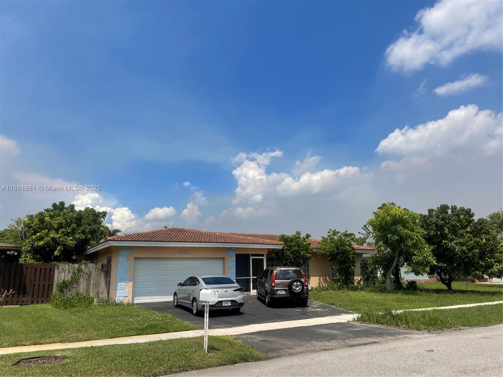 A great opportunity to own this spacious single family house located in a quiet, family oriented community close to schools, shopping, great restaurants, etc. This house offers split bedroom plan, three full bathrooms,large kitchen, large master bedroom suite, two car garage, walk in closets, plenty of storage, a sizable screened in patio with an aluminum roof, a spaciuos fenced back yard, fruit trees such as Lychee tree, longan tree, mango tree, wampee tree, sugar apple tree, alvacado tree, etc. Roof 2016, still under warranty. The community offers low HOA fee, only $145 per year, a great swimming pool, playgrounds, etc. No HOA approval required!