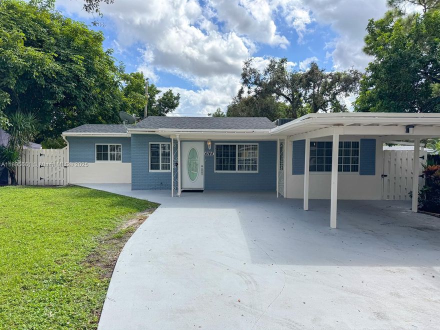 Welcome to Mayo St in Hollywood, FL. This 3-bedroom, 2-bath home features a bright living area, a newly remodeled kitchen, lots of closet storage space, a large fenced backyard, covered carport parking. Located on a quiet street close to schools, shopping, and major highways. Ready for immediate move-in.