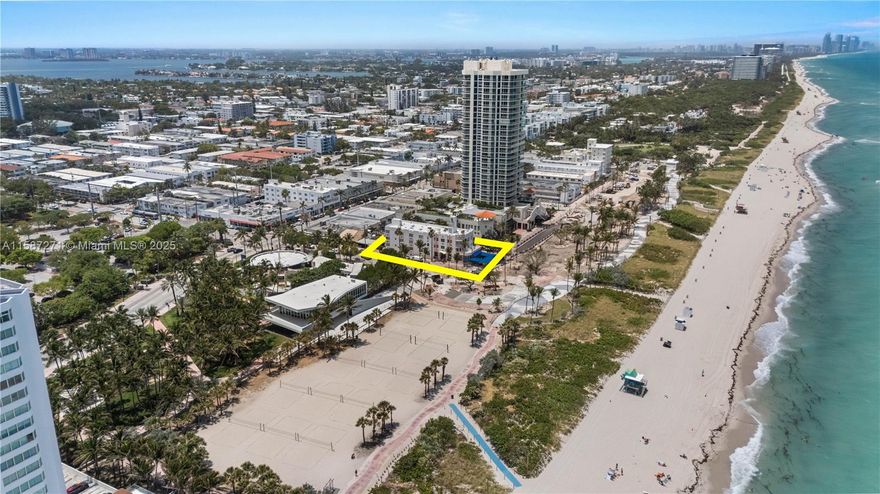 Ocean Front Condo Hotel with sidewalk cafe in Miami Beach's hottest spot! Fronting sandy beaches and clear unobstructed views of the ocean and North Beach Park. Just across from "Bandshell", Community Center, volleyball and tennis courts, this property is at the heart of Miami Beach's vibrant scene.  Art Deco building with 39 condominium units in excellent condition plus retail Mediterranean restaurant Ronni's By The Ocean. The restaurant is 1,384 sf, has been beautifully renovated & is in excellent condition. Ocean Terrace Park area is undergoing major city project upgrades & improvements. Unique & rare opportunity that won't last long.  Don't miss out on owning a prime piece of Miami Beach real estate, steps from the beach & Atlantic Ocean in a thriving community hub.