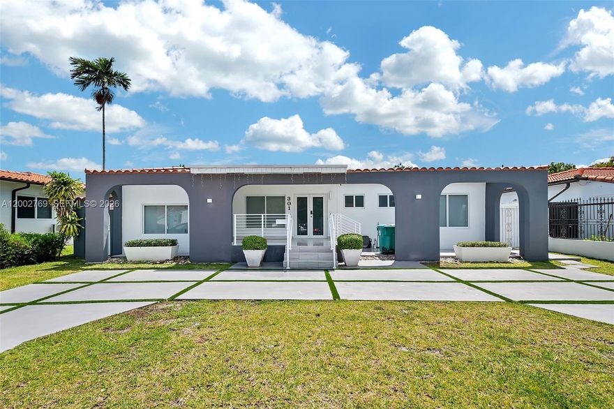 Charming Mediterranean-style home seamlessly blends classic charm with modern amenities and offers 3 bedroom and 2 bath. Inside, you will discover a bright and airy open floor plan. Step outside to discover an entertainer's paradise with a spacious backyard and pool. A six-foot CBS wall surrounds the back of the property, ensuring complete privacy for your outdoor gathering. Situated on a quiet cul-de-sac, this home offers both tranquility and convenience. central location 10 minutes away from the airport, Coral Gables, Brickell, and the beach. Available June 01