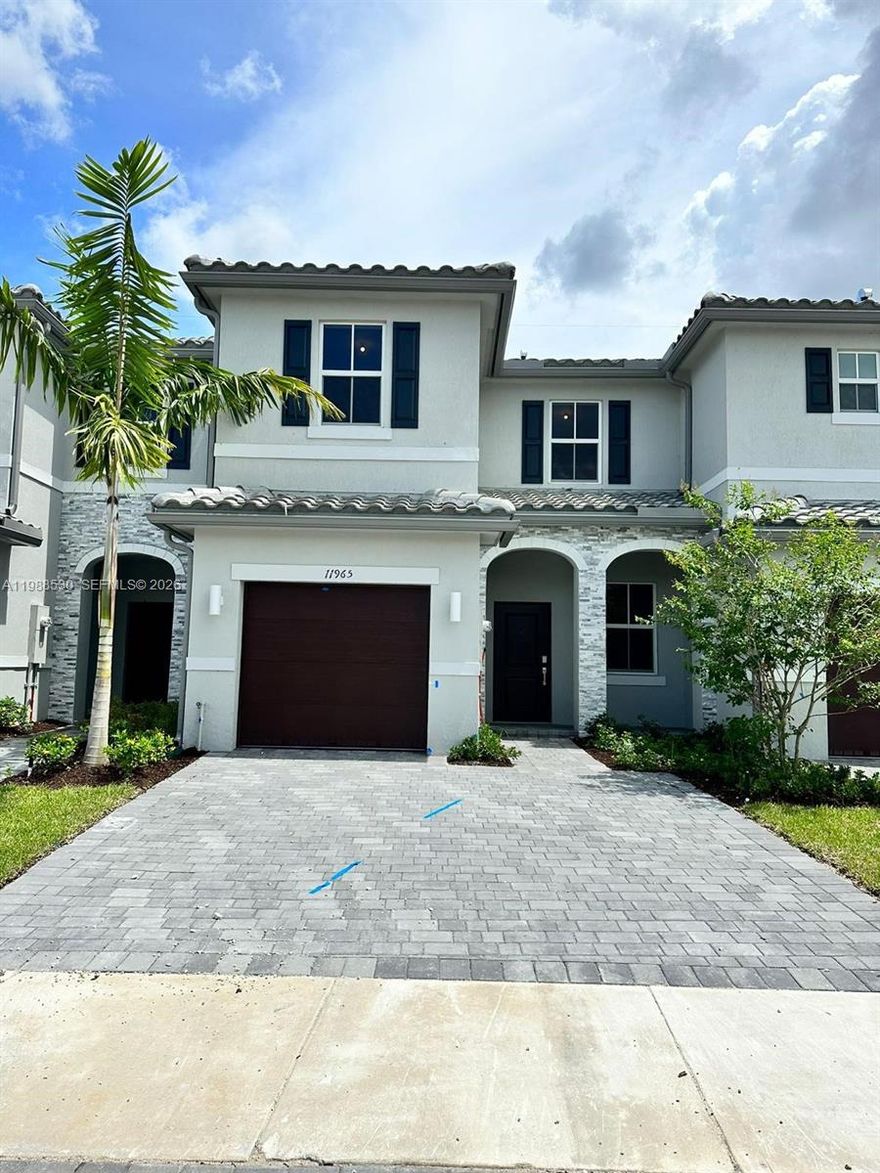 3bds, 2.5 bth family friendly home located in the heart of Coral Springs! This new construction is ready to welcome a family into it with new flooring, countertops, cabinets and stainless steel appliances. This property boasts a kid's playground as well as a community pool to enjoy! Conveniently located close to restaurants, grocery stores and only 10 mins from Downtown Coral Springs and in an excellent public school district!