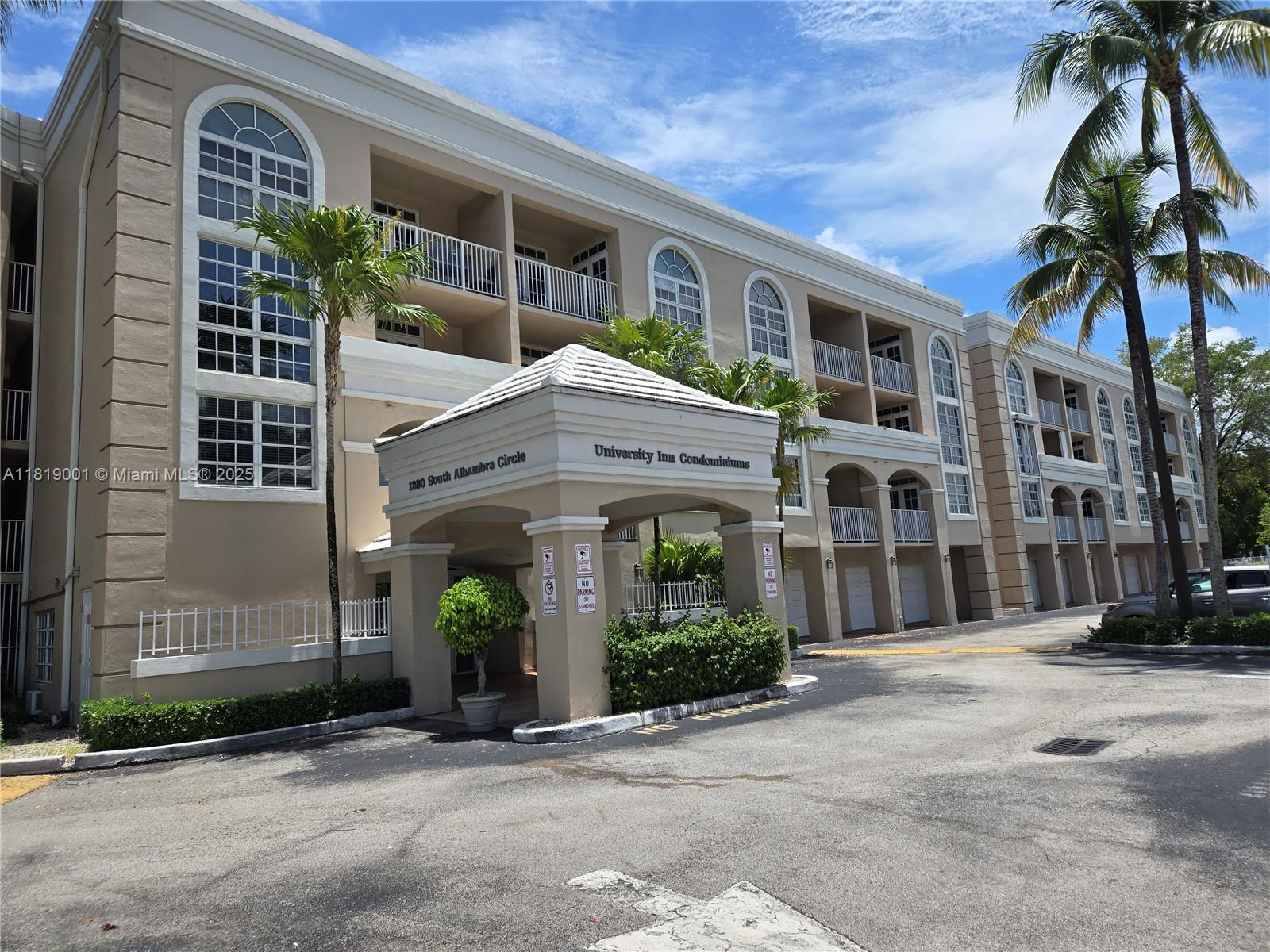 Immaculate corner unit at sought after University Inn, across the street from UM. This unit features all gorgeous commercial grade 100% water proof vinyl flooring, and in unit washer/dryer. spacious bedrooms and balcony over looking the pool. Walk to UM, Publix, Whole Foods, restaurants and more. Basic cable, internet, and water included